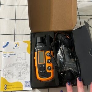 Orange Dog Training Collar training shot collar for two large dogs two collars